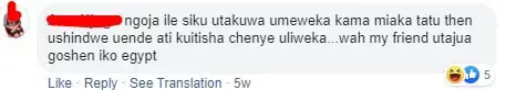 Someone on Facebook comments on the struggle to get her money back from an education plan in Kenya