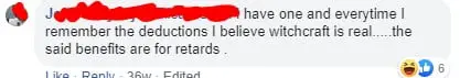 Someone on Facebook likens education insurance policies to witchcraft!