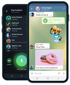 Promotional picture of the Telegram App