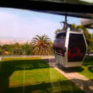 Cable car in Barcelona