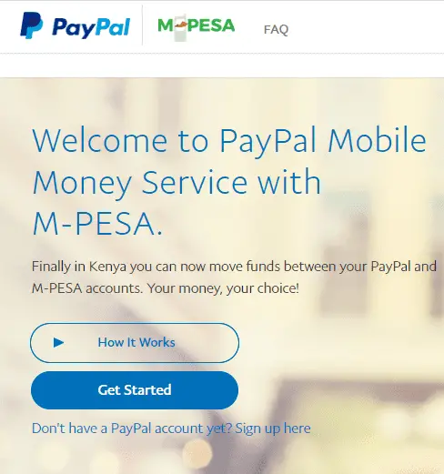 PayPal MPESA: Official website to link PayPal account to M-PESA

paypalmpesa for the paypalmpesalogin, 