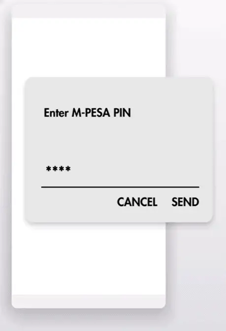 Enter your M-PESA PIN