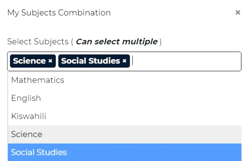 Teacher to input their subjects in the new TPAD 2