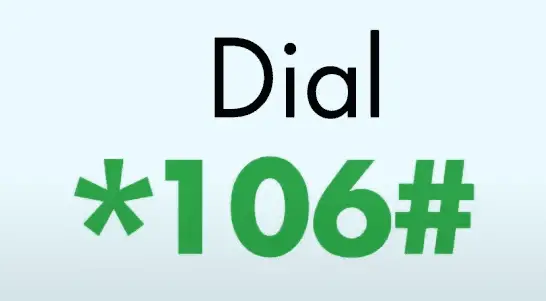 Dial *106# to check registration status