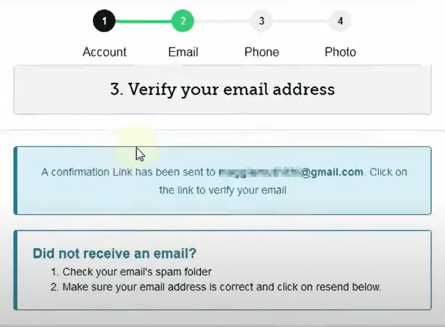 Verify email address on the eCitizen portal