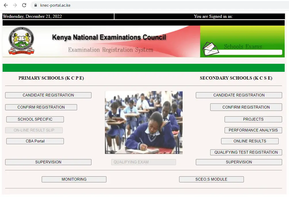 Get your Kenya Certificate of Primary Education KCPE results via the official KNEC portal www.knec portal.ac.ke