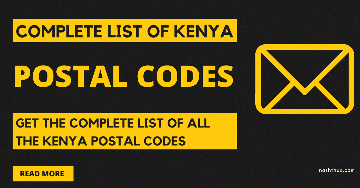 Nairobi Postal Code Is 00100 Complete List 2025 BEST 