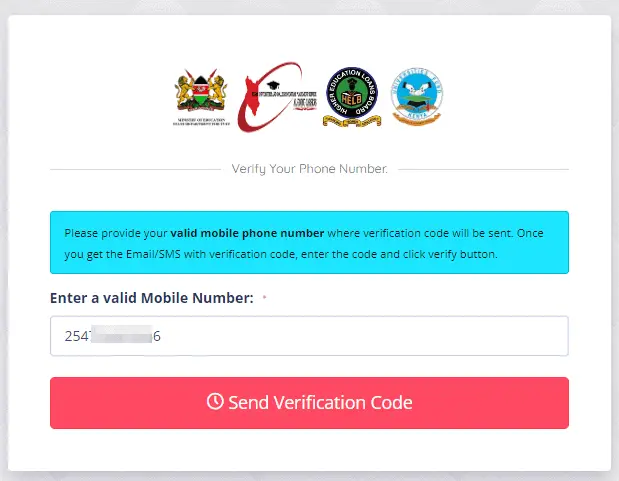 HEF Portal - Enter valid phone number